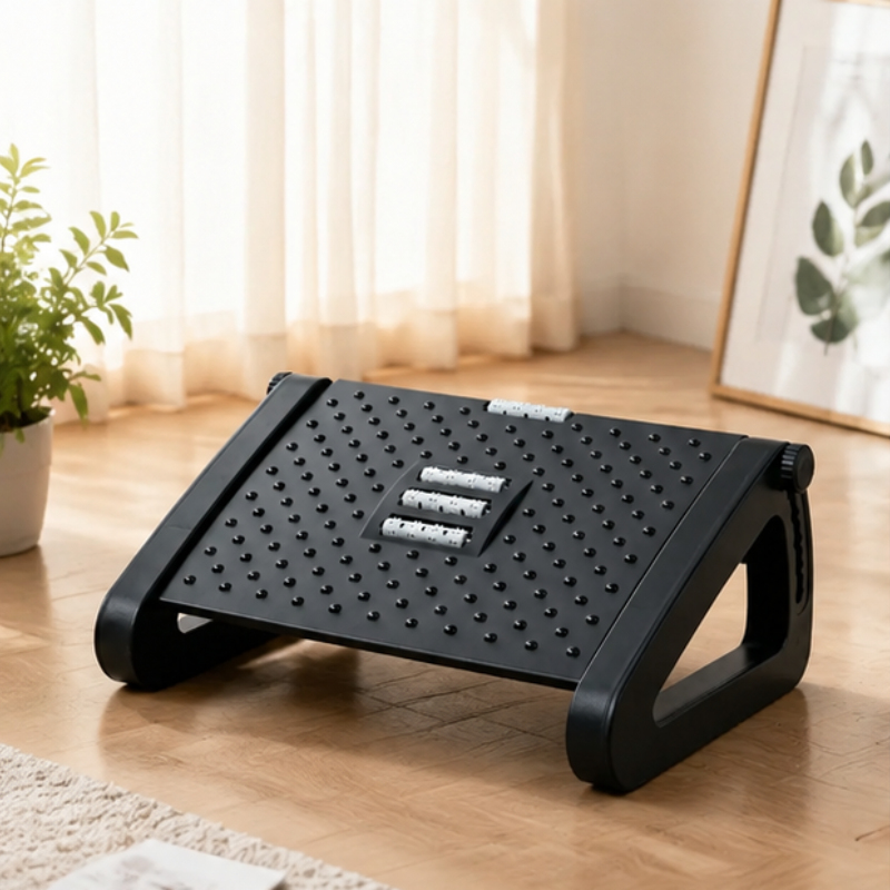 Footrest Under Desk - Adjustable Under Desk Foot Rest, Ergonomic