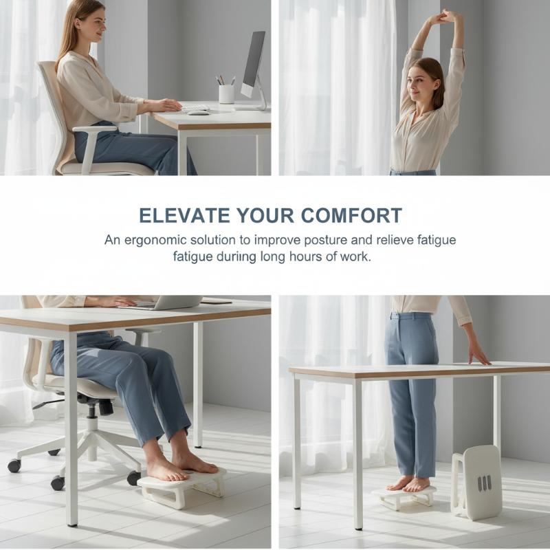Ergonomic Under Desk Foot Stoo - Footrest Under Desk avaliação e preço