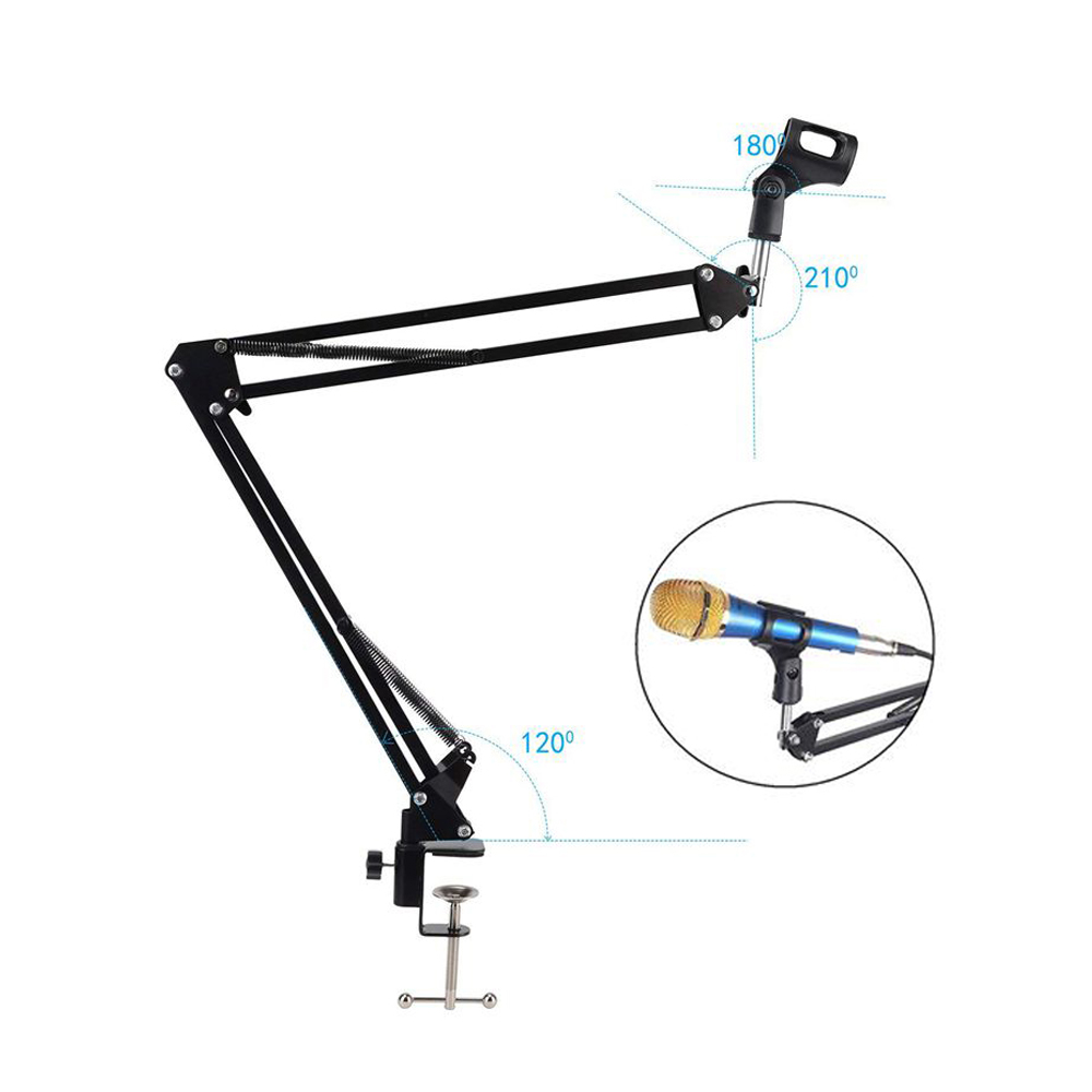 Foldable Metal Extendable Micr - Microphone Arm Boom avaliação e preço