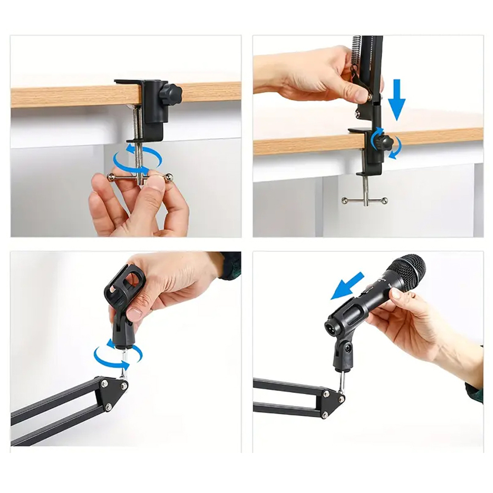 Foldable Metal Extendable Micr - Microphone Arm Boom avaliação e preço