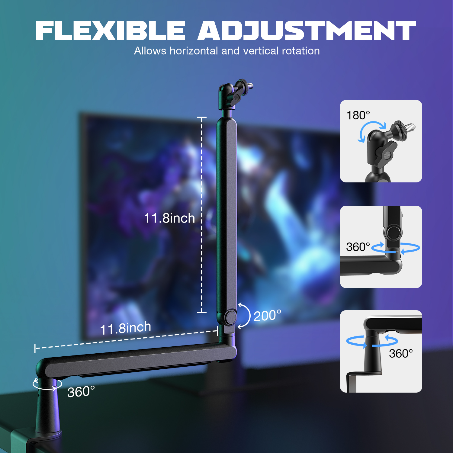 FIFINE Ampligame Microphone Bo - Microphone Arm Boom avaliação e preço