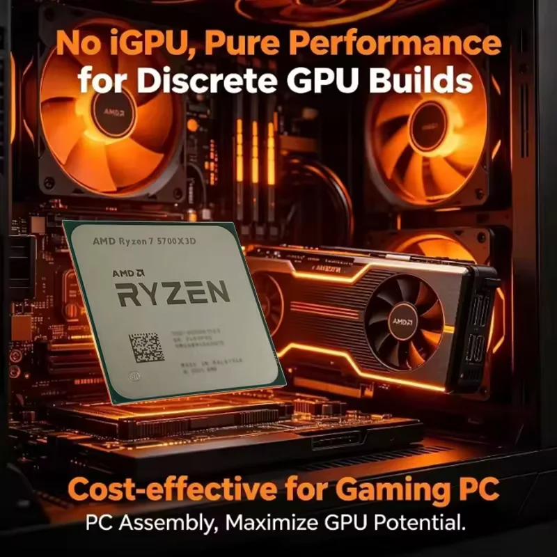 AMD Ryzen 7 5700X3D R7 5700X3D - Esports Gaming Pc Build avaliação e preço