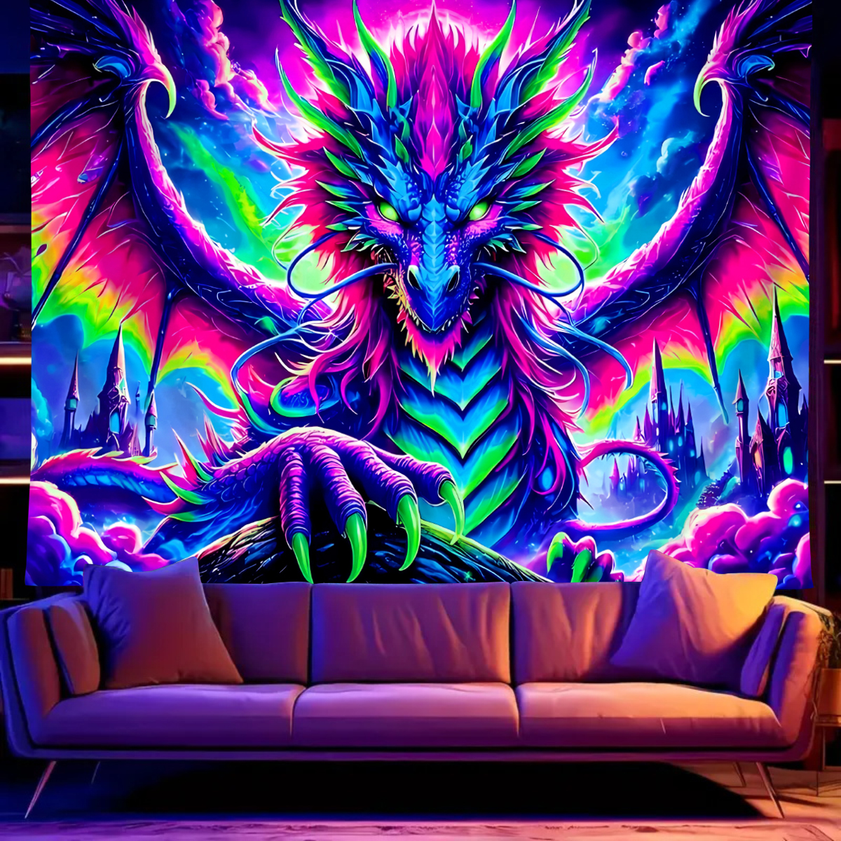 1pcFluorescent colored dragon  - Esports & Gaming Optics Gmbh avaliação e preço