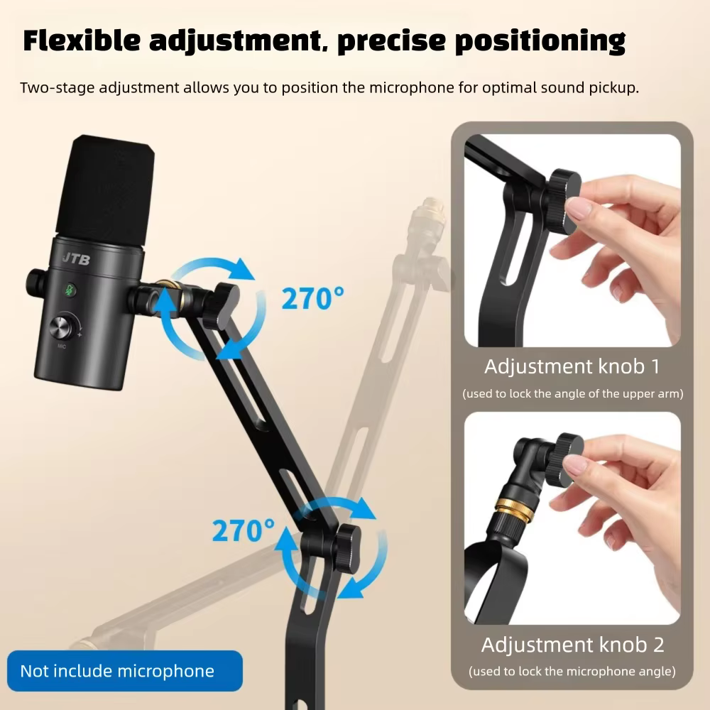 Foldable Desktop Microphone St - Microphone Arm Boom avaliação e preço