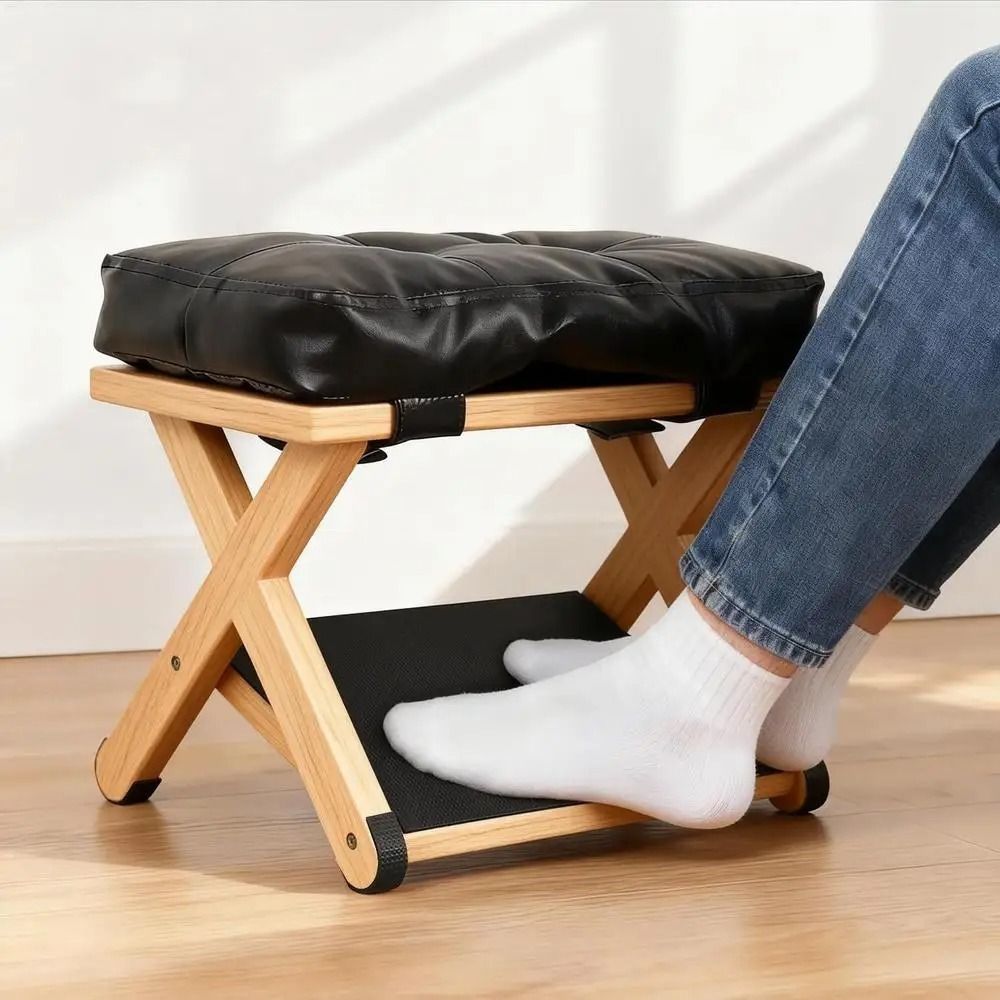 Natural Solid Wood Under Desk  - Footrest Under Desk avaliação e preço