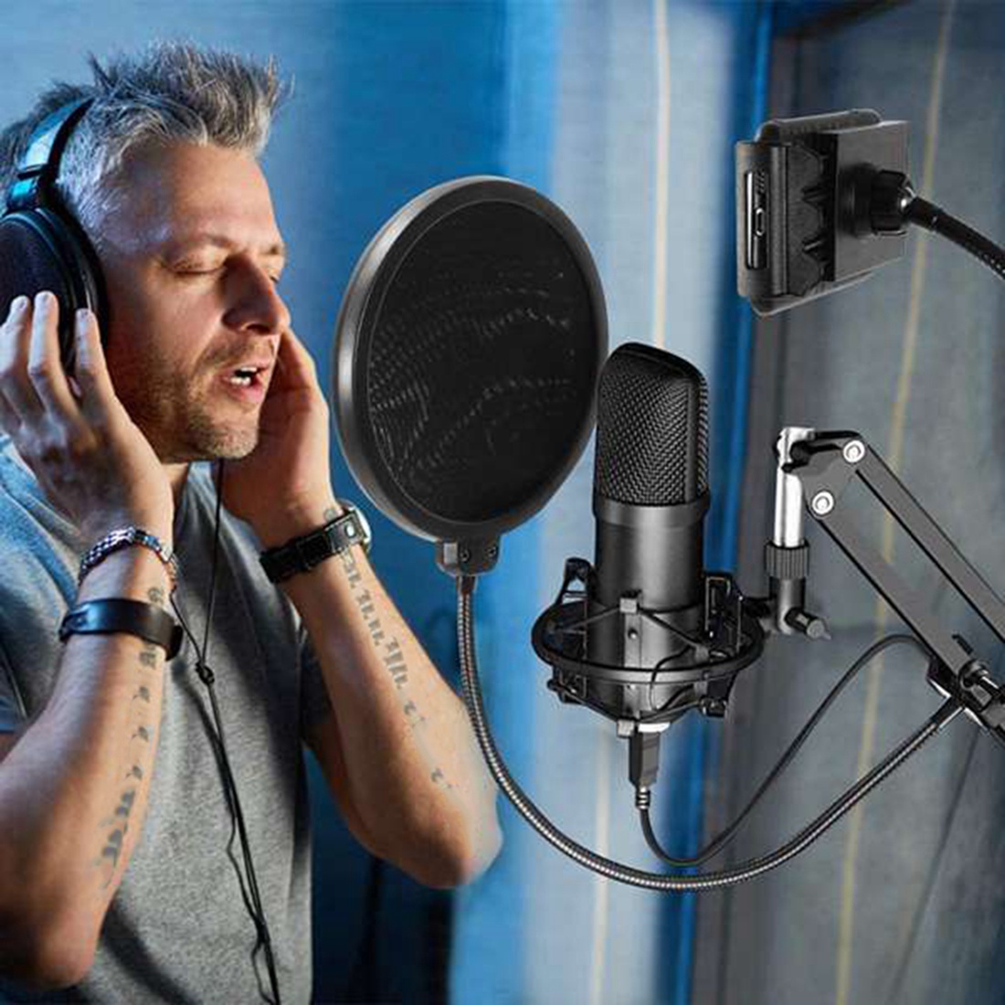 NALFI-Microphone Stand,Adjusta - Microphone Arm Boom avaliação e preço