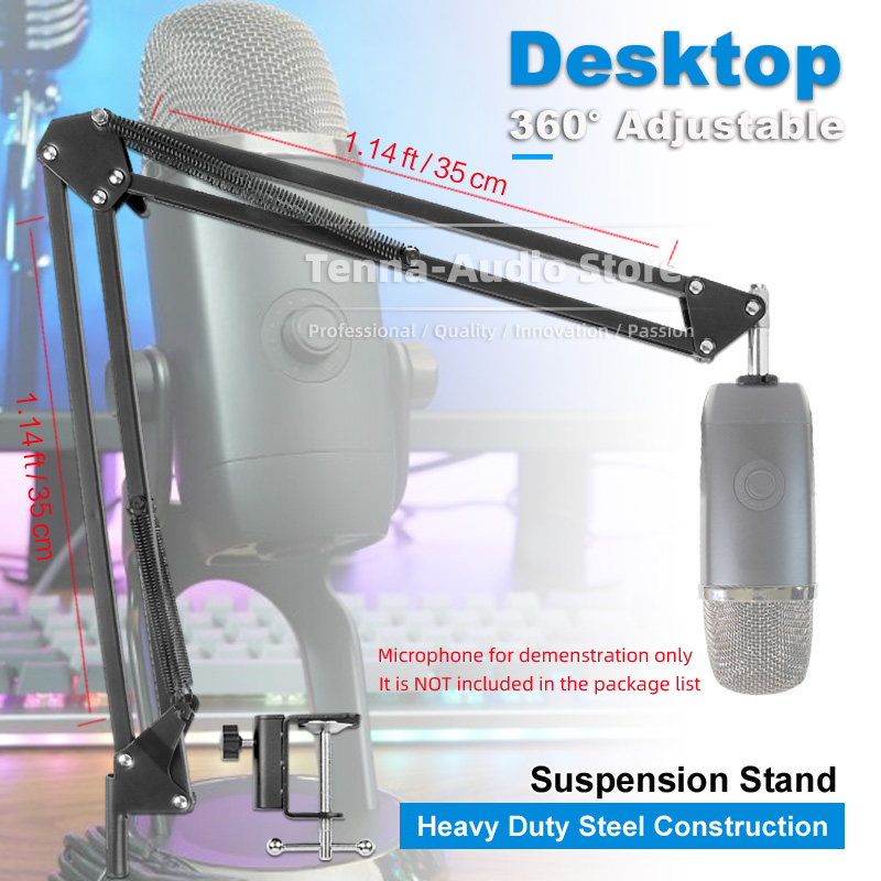 Desktop Clamp Suspension Mic B - Microphone Arm Boom avaliação e preço
