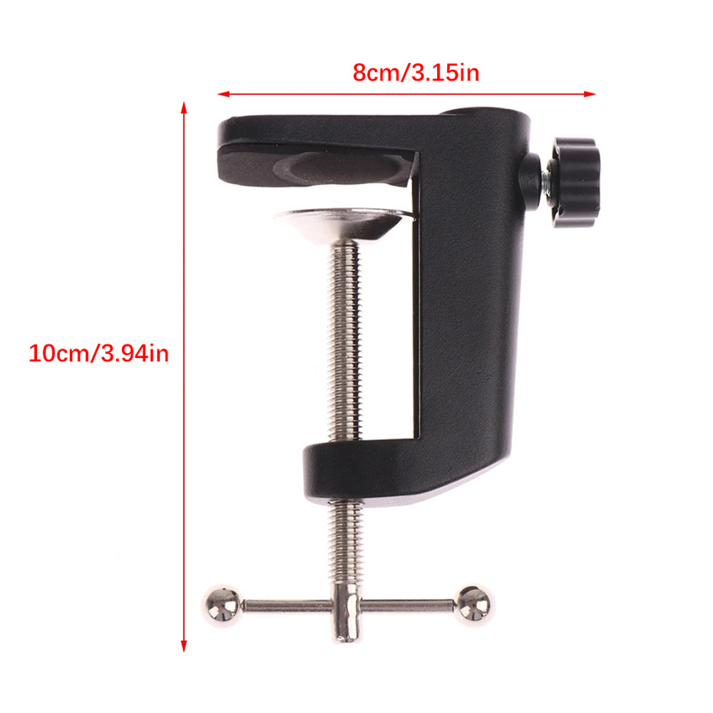 C-Shaped Clip Desk Table Mount - Microphone Arm Boom avaliação e preço