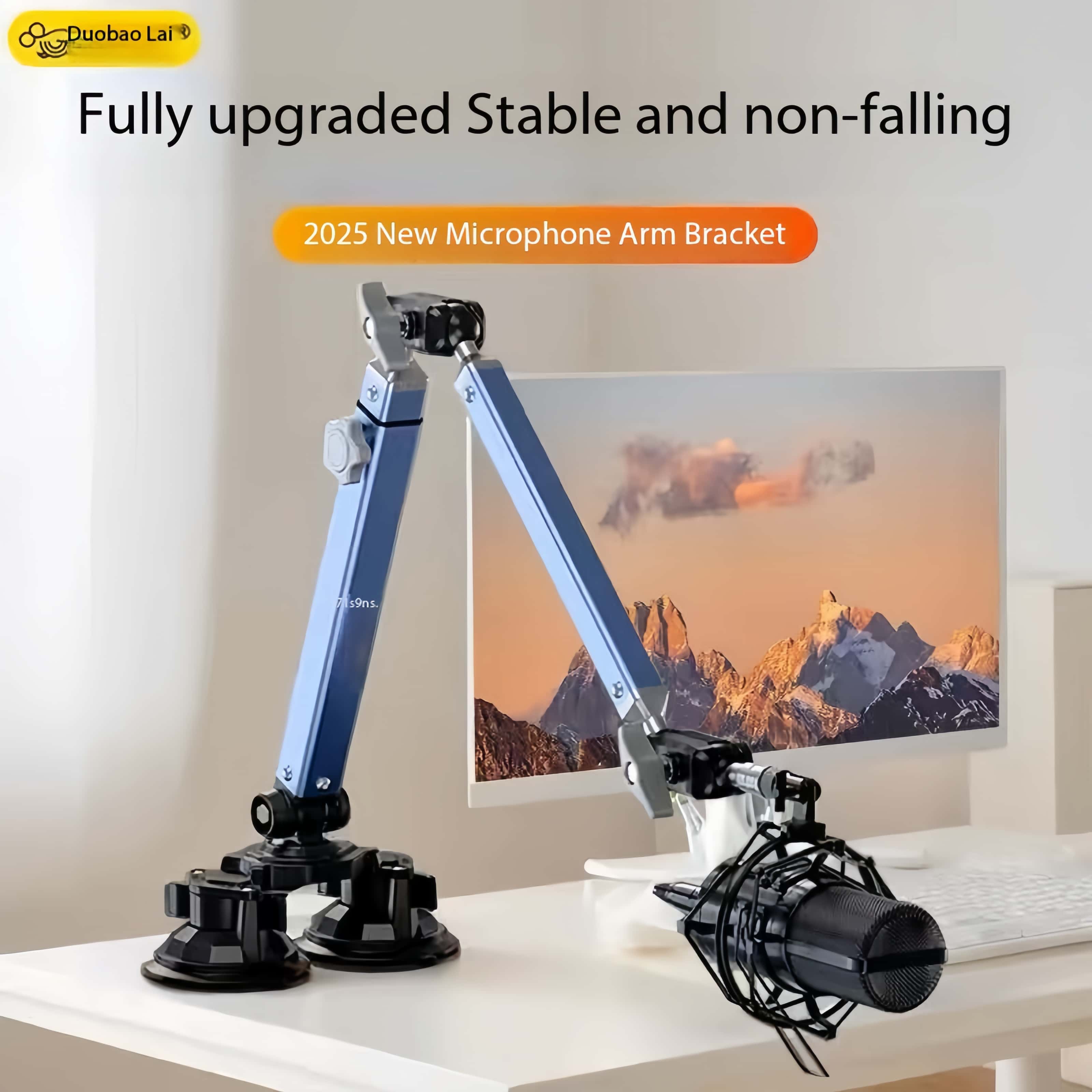 Professional Dual Suction Cup  - Microphone Arm Boom avaliação e preço