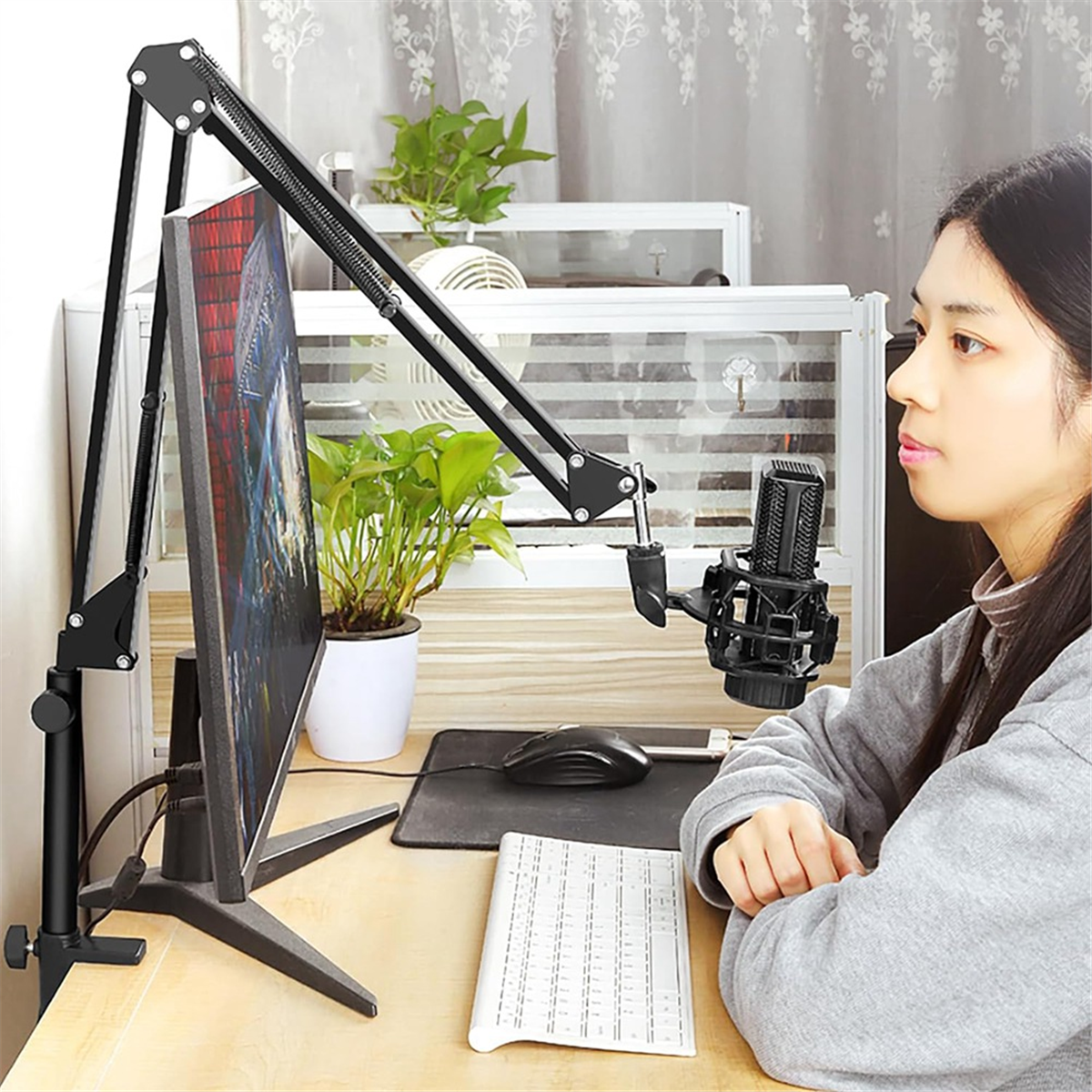 ABGQ Microphone Boom Arm Exten - Microphone Arm Boom avaliação e preço